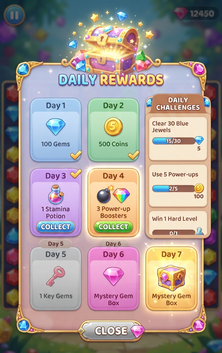 LuckyGem level placeholder